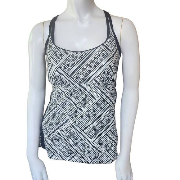 Splashletics Black & White Tankini Top (L) - Picture 4 of 7